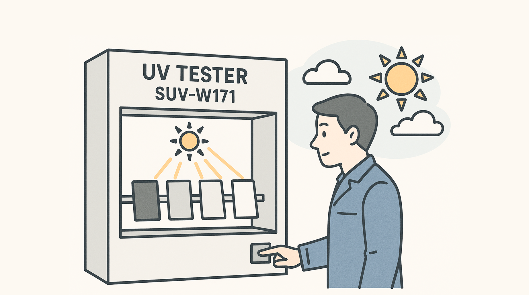 耐候性テストの説明図