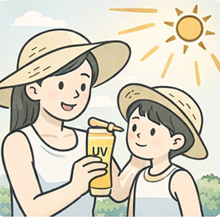 紫外線対策の用品・用材
